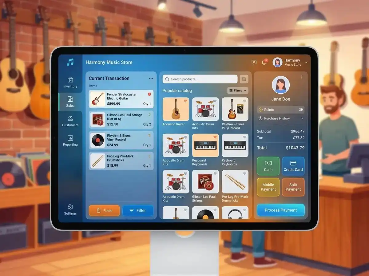 Music Store POS Software In UAE​