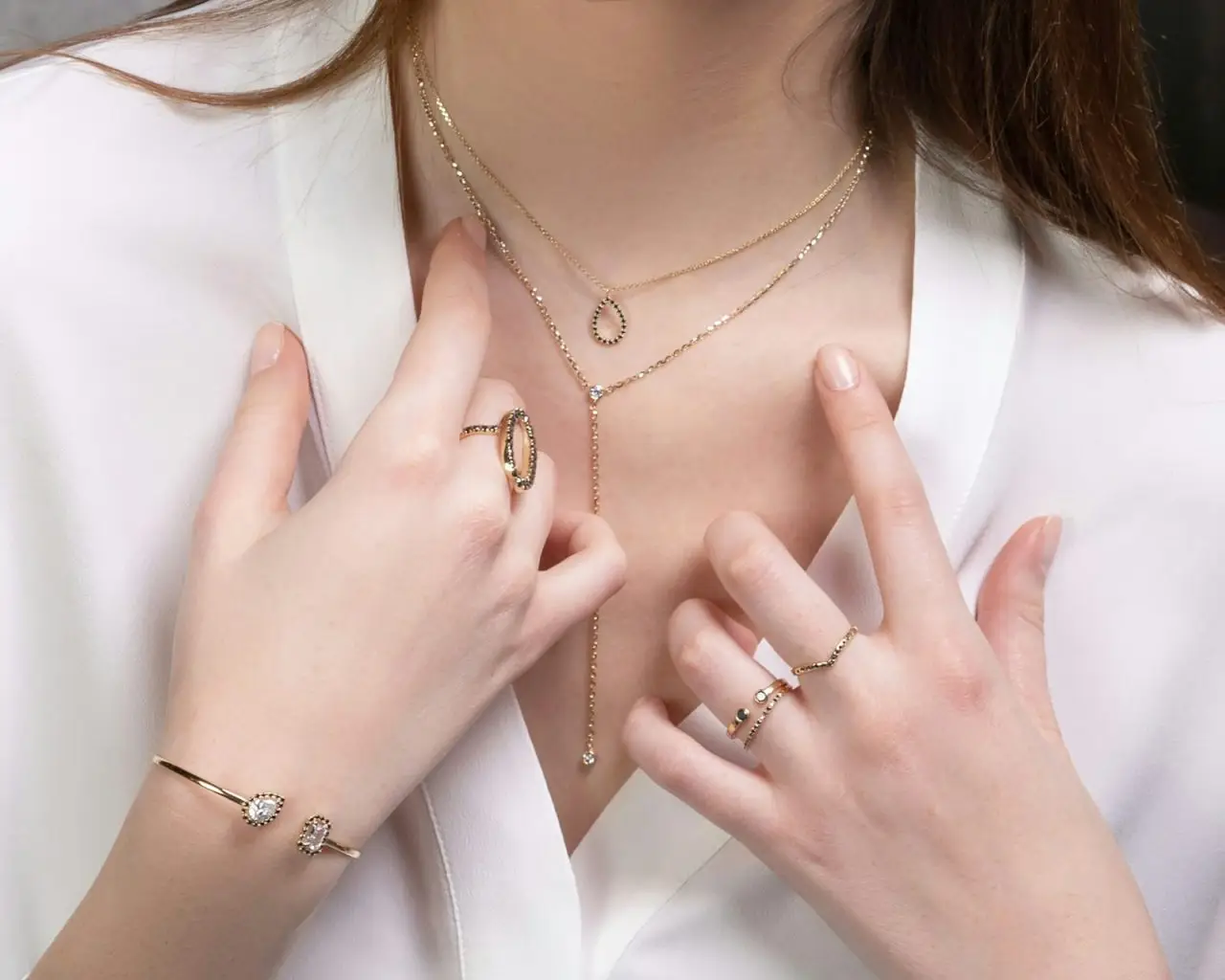 Gold jewelry pricing in the UAE: gold rings and necklace priced by weight, karat and making charge
