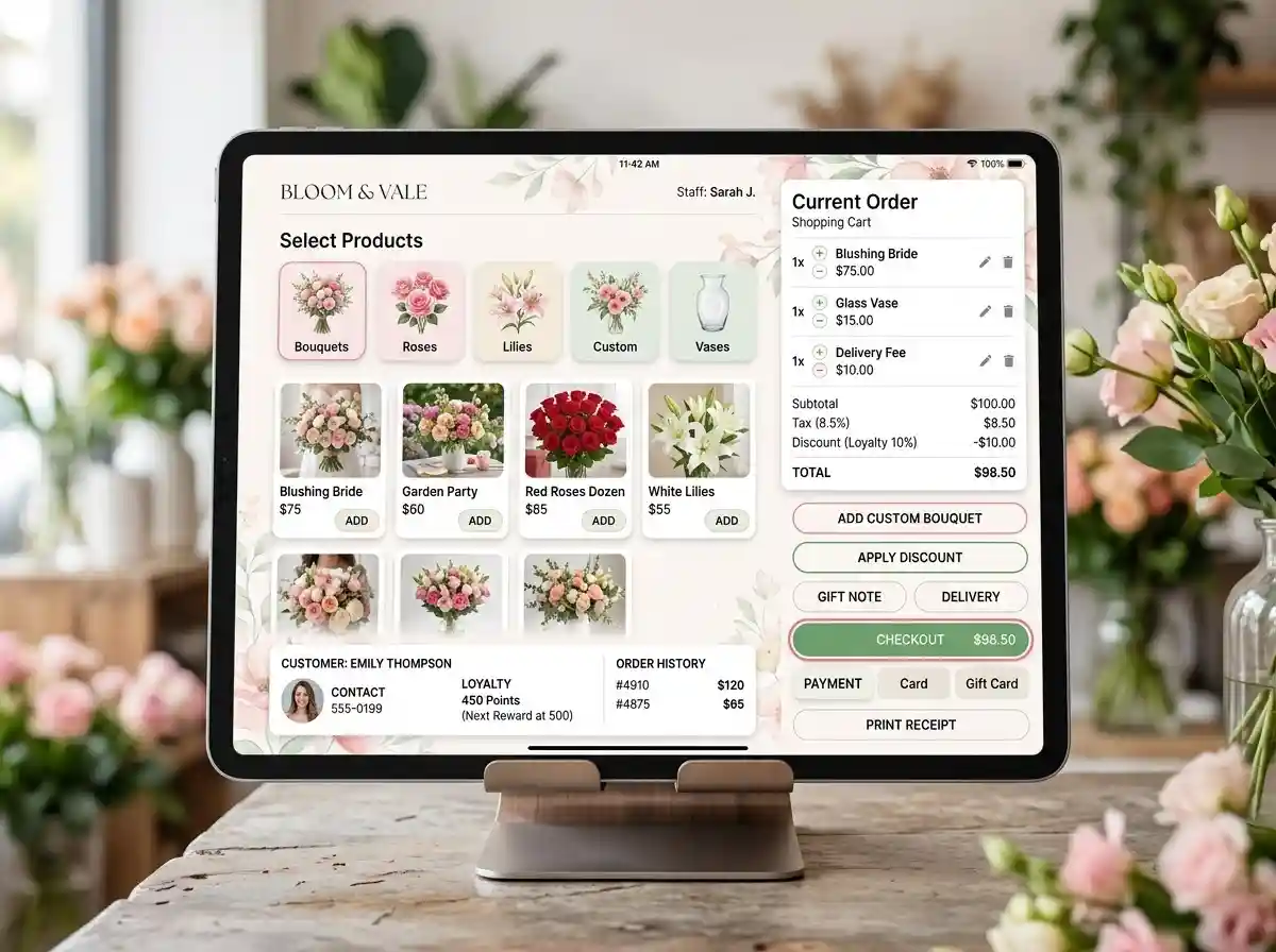 Flower Shop POS System in the UAE​