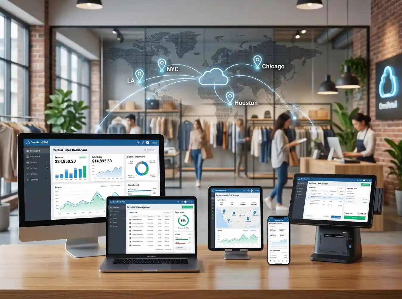 multi branch POS Software in UAE